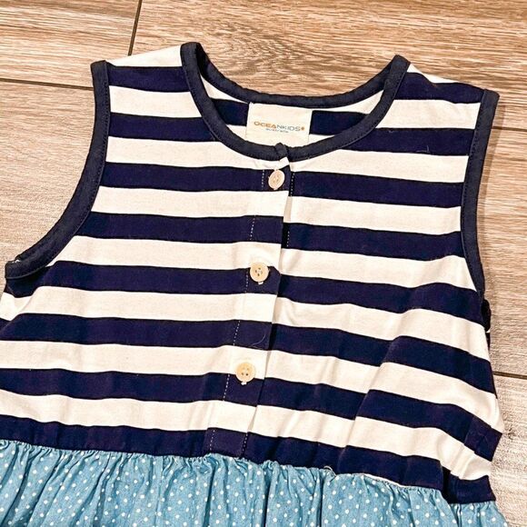 Girls Striped Boho Dress, Size 6 - Picture 2 of 4